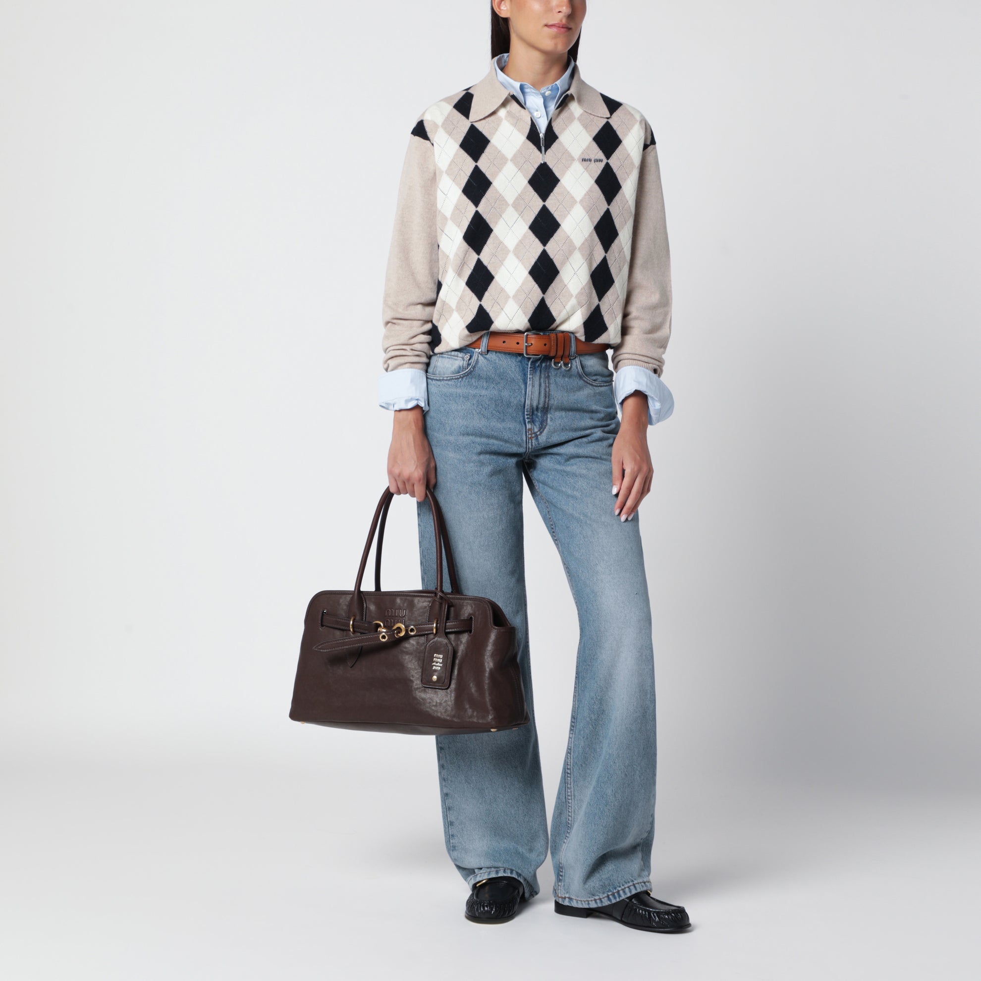 Sac Aventure Large couleur Radica en cuir nappa