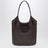 Dark brown Ivy bag in calfskin leather