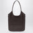 Dark brown Ivy bag in calfskin leather