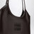 Dark brown Ivy bag in calfskin leather