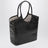 Ivy shopping tote in lambskin leather, coffee