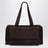 Utilitaire bowling bag in dark brown suede