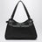 Black leather shoulder bag