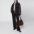 Ivy dark brown suede shopping bag