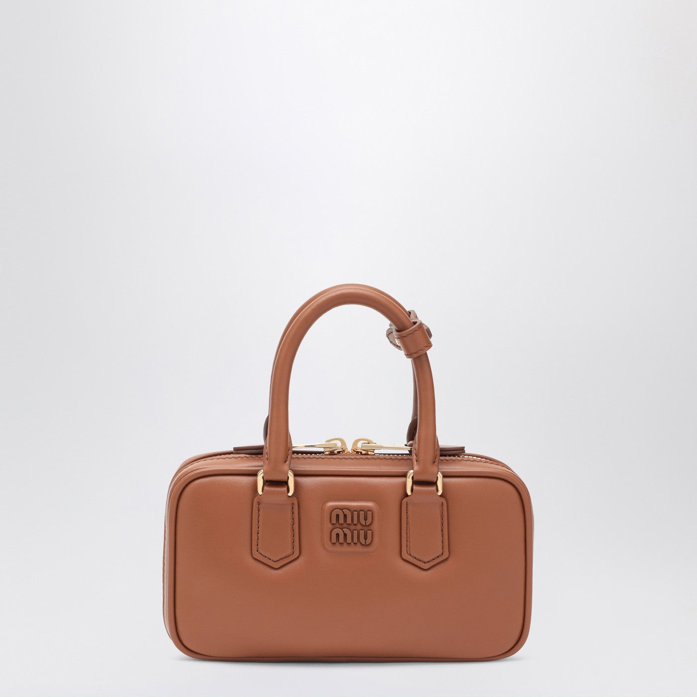 Mini Arcadie satchel in Cognac colour