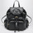 Sac à dos en cuir noir