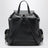 Sac à dos en cuir noir