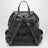 Rucksack aus Lammleder in Kaffeebraun