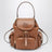 Rucksack aus cognacfarbenem Kalbsleder