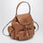 Rucksack aus cognacfarbenem Kalbsleder