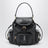 Sac à dos moyen noir en cuir