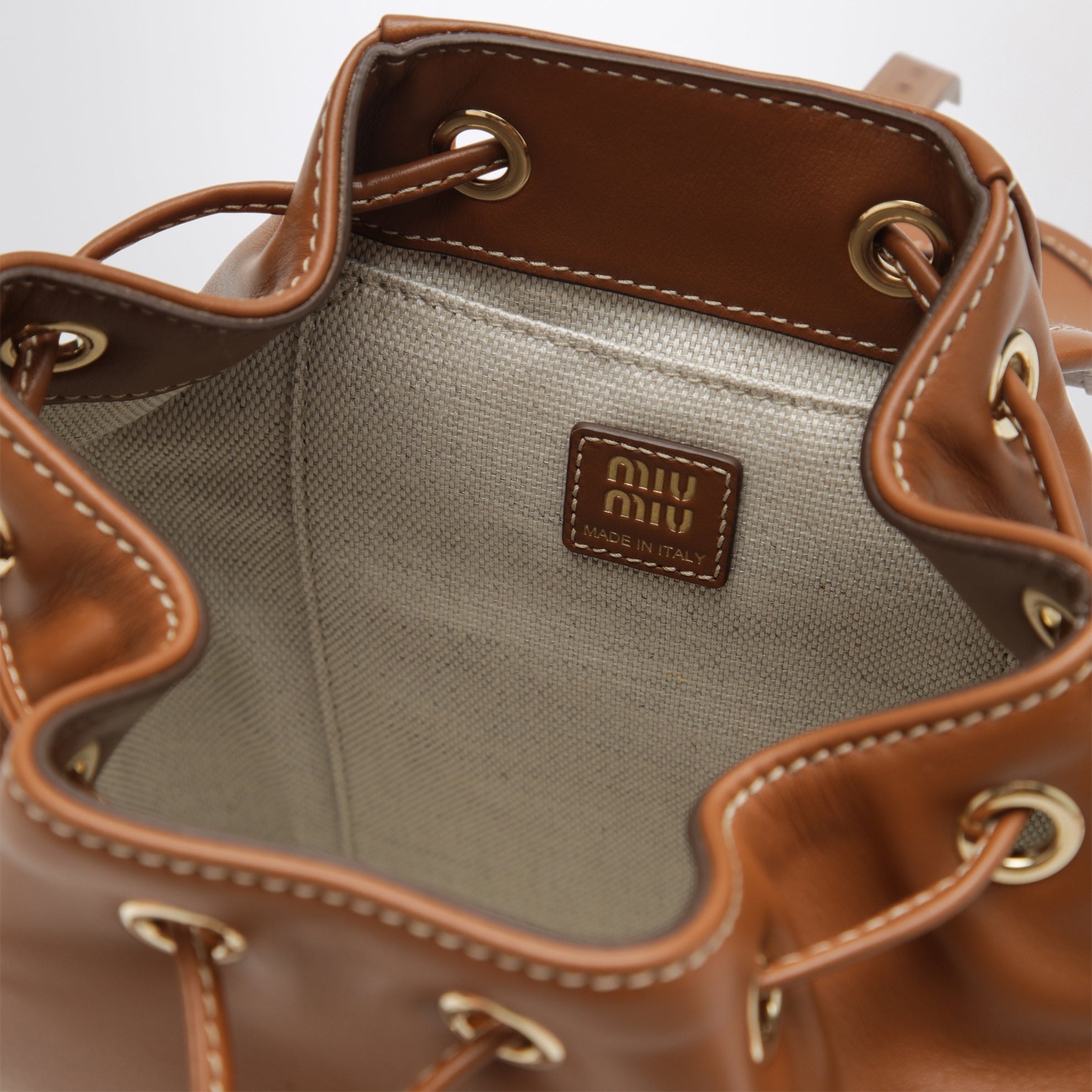 Sac à dos moyen cognac en cuir