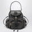 Petit sac à dos en cuir d'agneau marron café