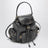 Petit sac à dos en cuir d'agneau marron café