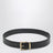Black leather belt