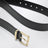 Black leather belt