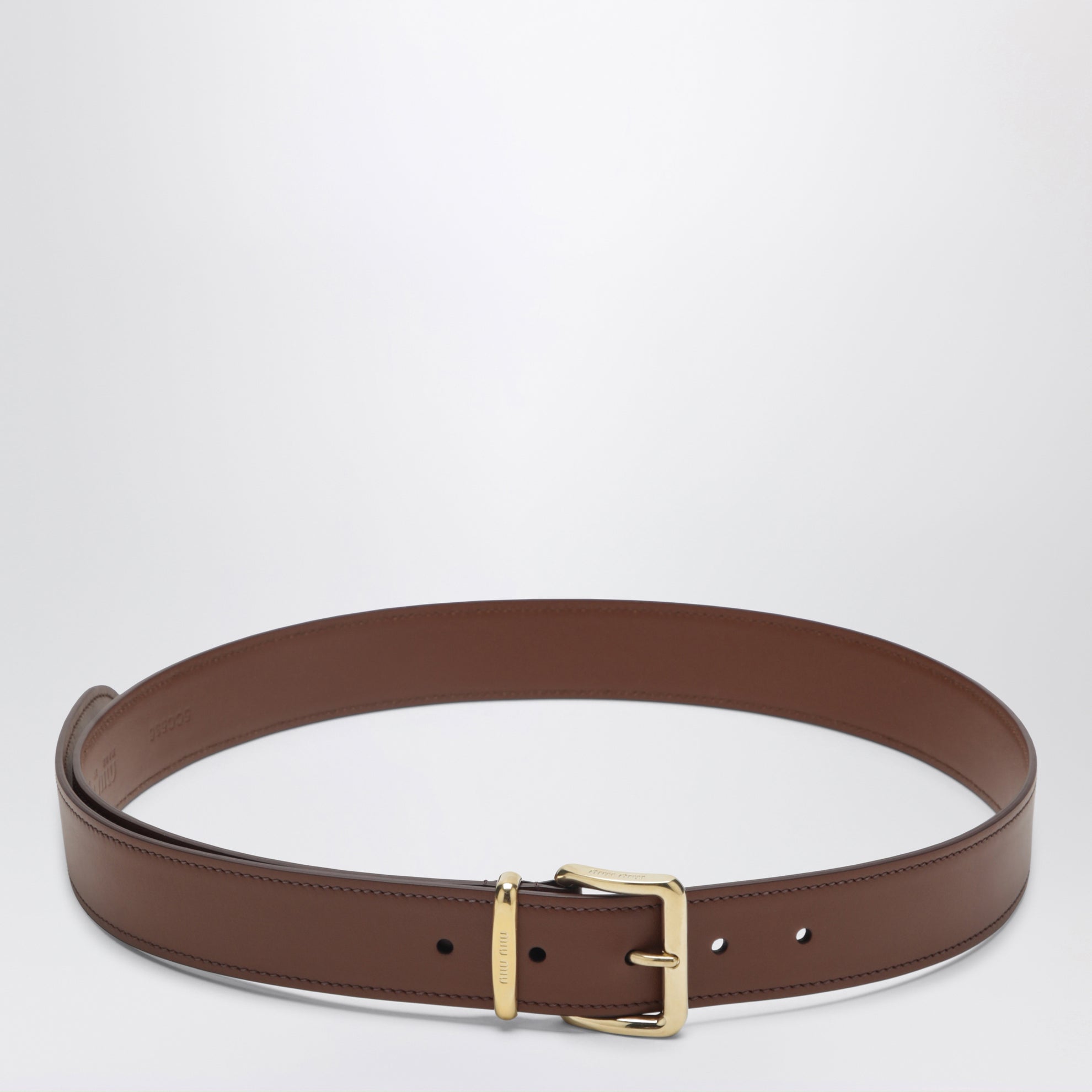 Tobacco leather belt
