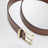 Tobacco leather belt