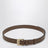 Ceinture couleur Rovere en cuir avec boucle logotée
