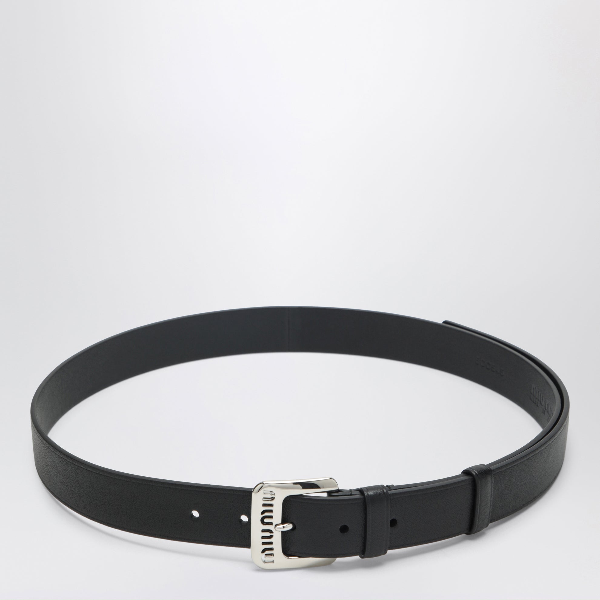 Ceinture en cuir noir