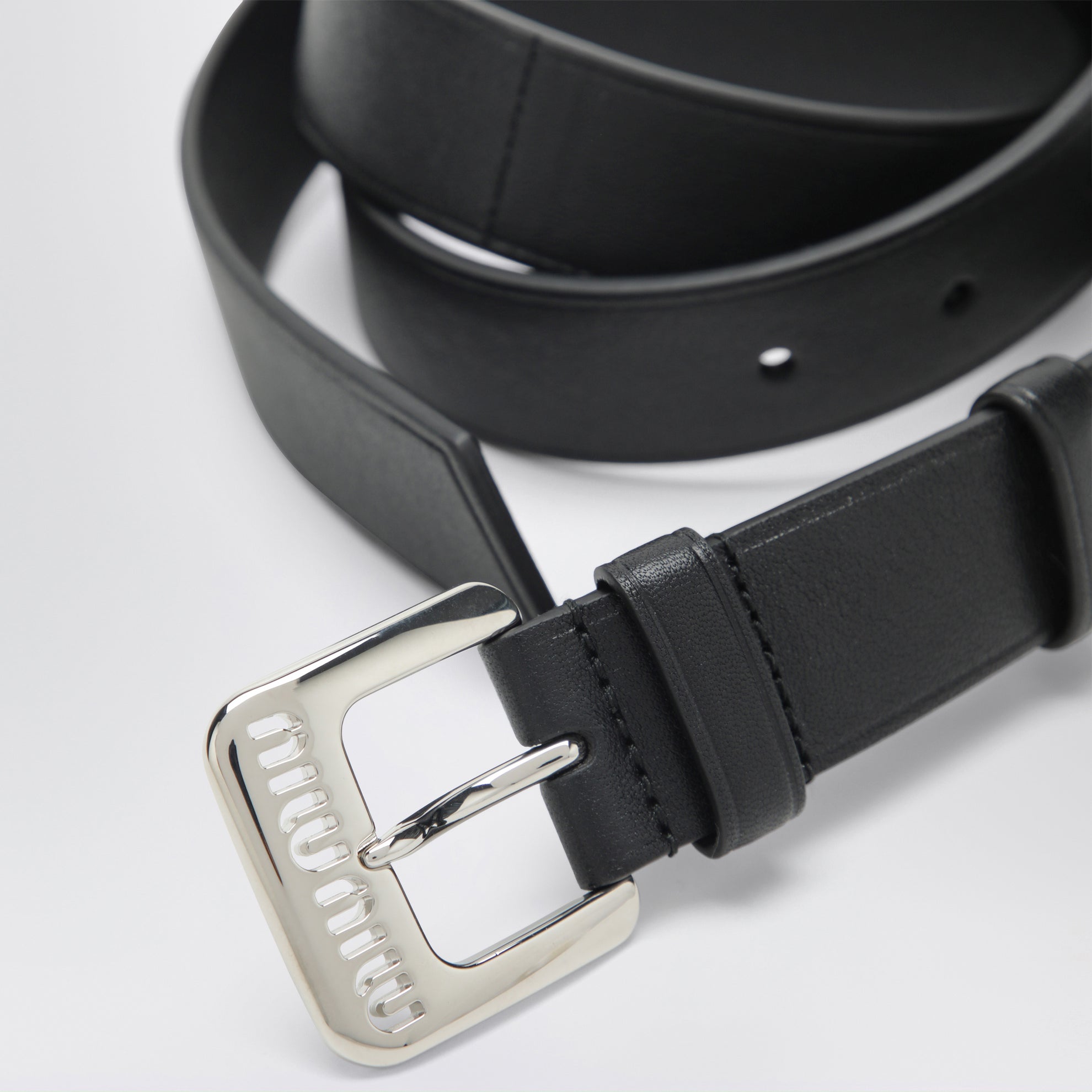 Ceinture en cuir noir