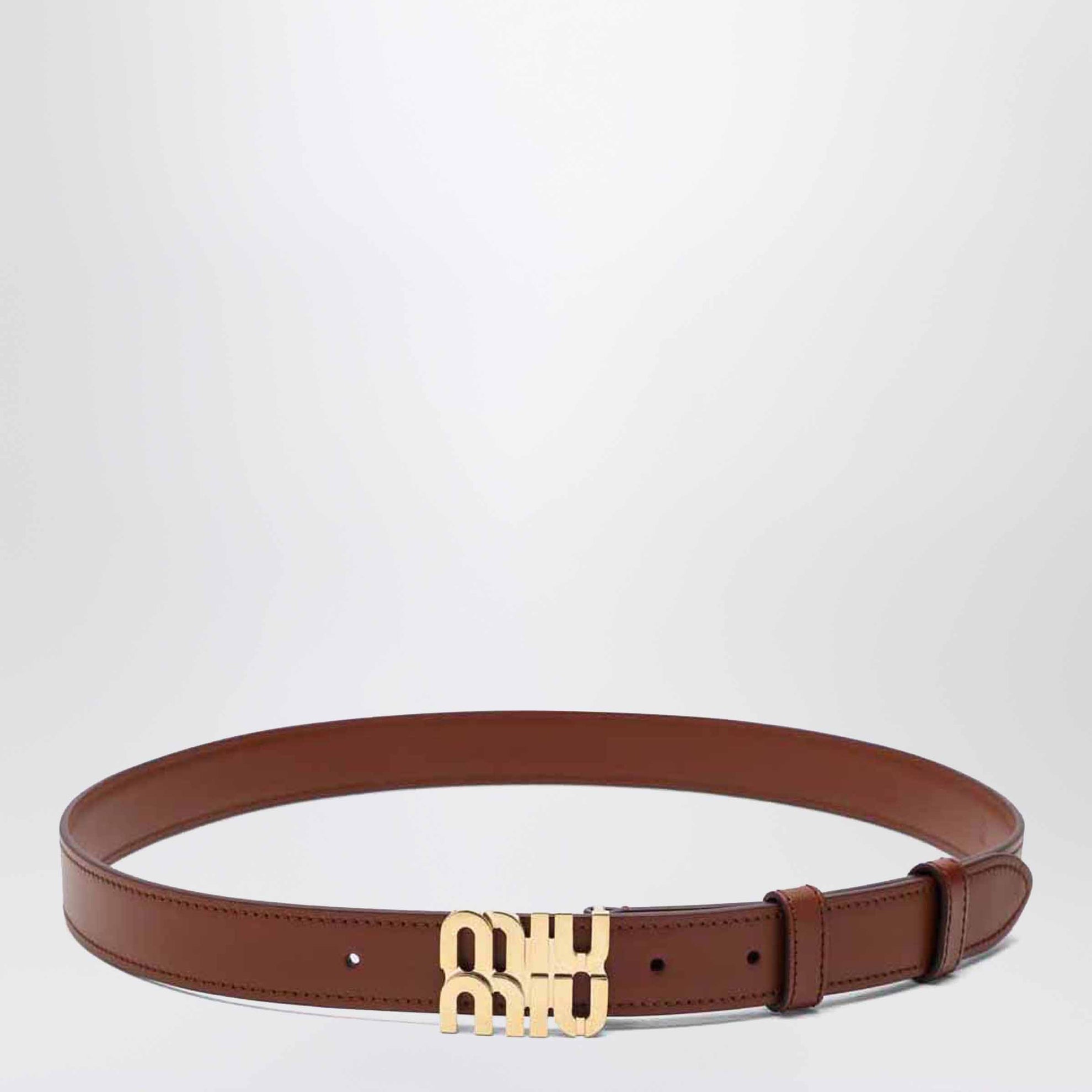 Tobacco leather belt