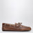 Mocassino marrone bruciato in pelle effetto vintage