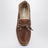 Slipper aus Leder mit Vintage-Optik braun verbrannt
