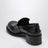 Mocassin Penny noir en cuir brossé