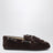 Scarpe Deck in suede con nappine color Moro