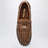 Mocassins penny en cuir tressé couleur cognac