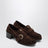 Mocassins en daim marron foncé