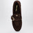 Mocassins en daim marron foncé