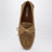 Chaussures bateau marron en cuir avec broderie