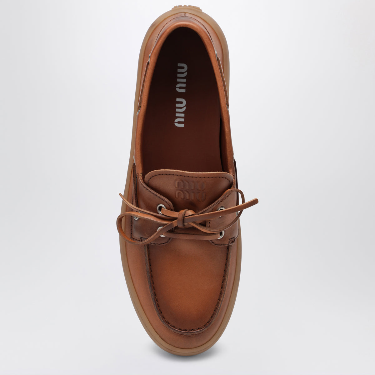 Scarpe da barca Deck color cognac