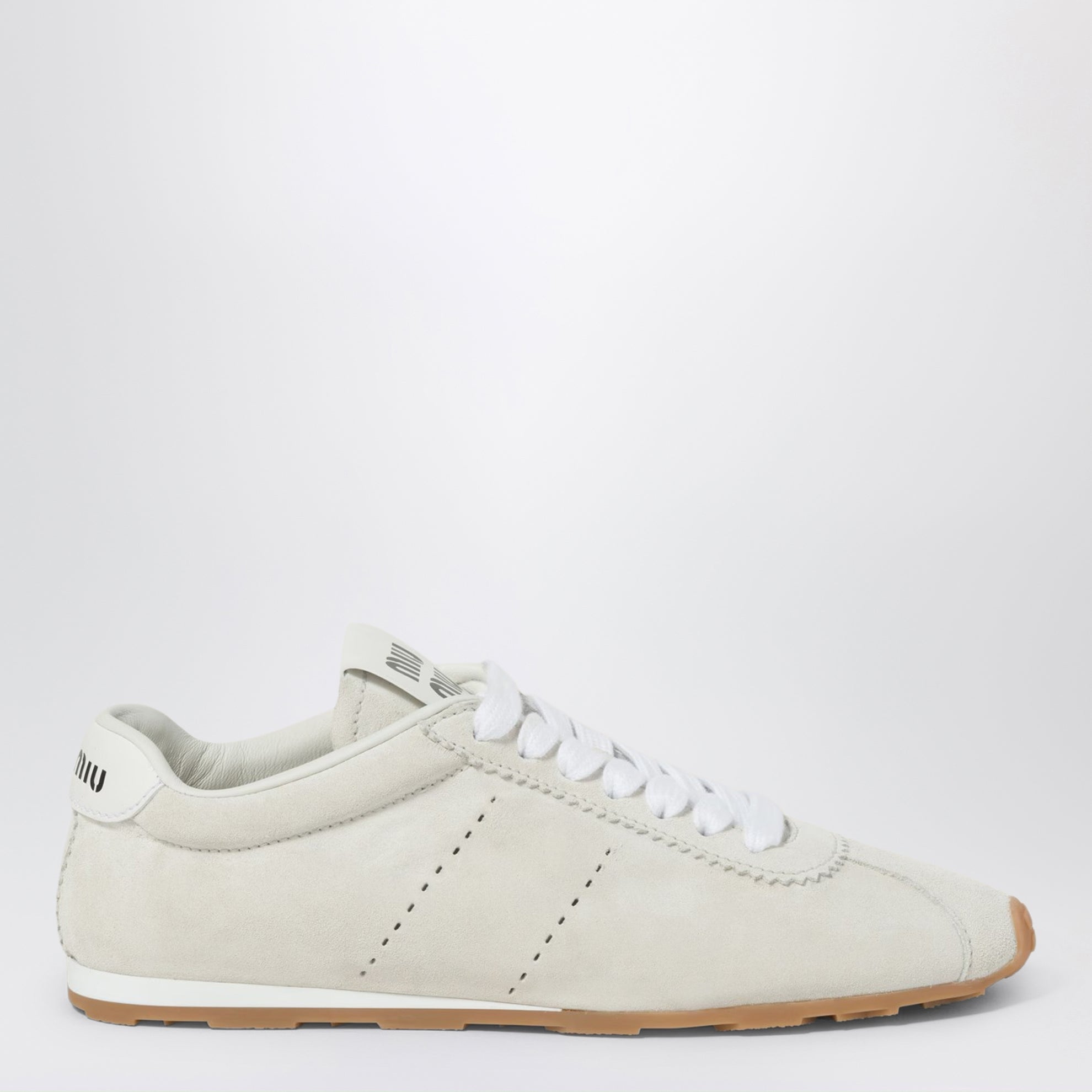 White Plume sneakers in suede