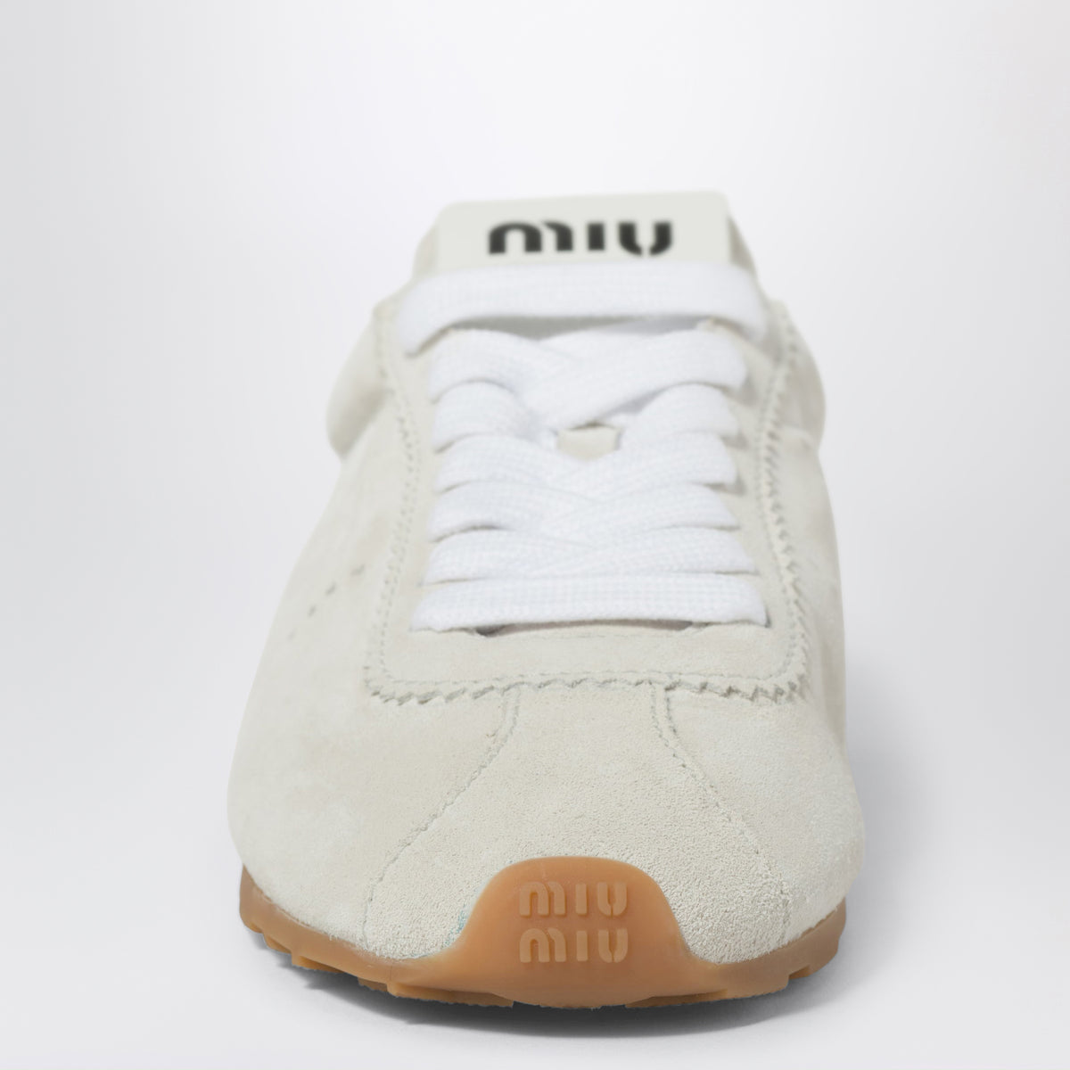 White Plume sneakers in suede