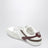 Gymnasium sneakers in white and amaranth in technical fabric and suede