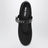 Black fabric ballet flats with buckle
