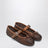 Ballerine traforate in pelle color Cognac