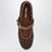 Ballerines perforées en cuir couleur Cognac