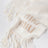 Écharpe blanche en mélange de mohair avec logo