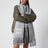 Sciarpa in mohair grigia con logo