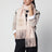 Light pink mohair-blend scarf with logo