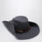 Chapeau cowboy en drill de coton, hématite