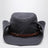 Chapeau cowboy en drill de coton, hématite