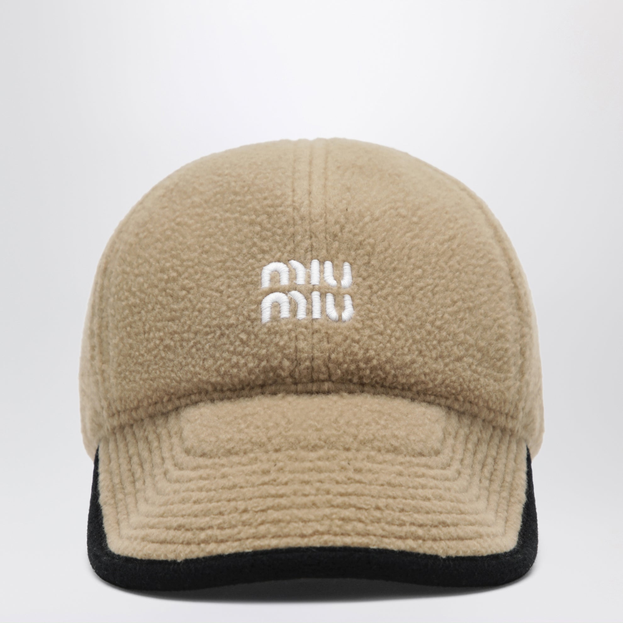 Casquette de baseball en polaire camel