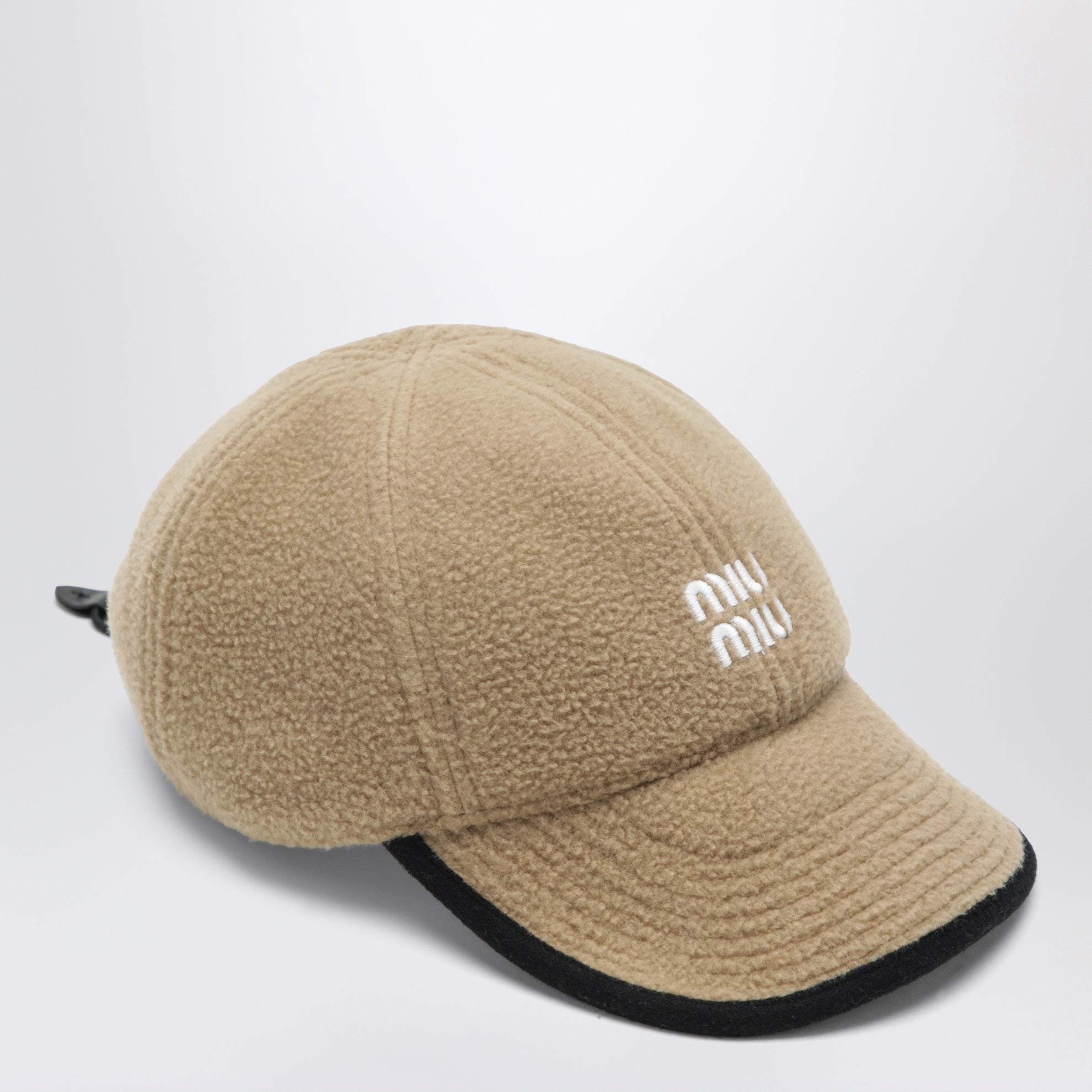 Casquette de baseball en polaire camel