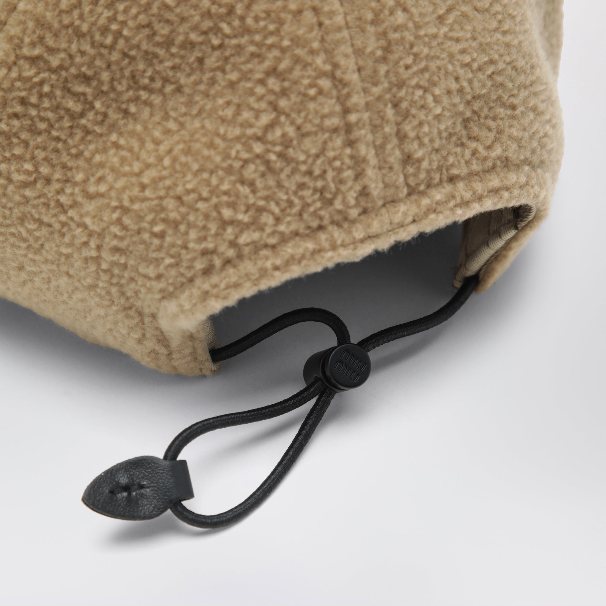 Casquette de baseball en polaire camel