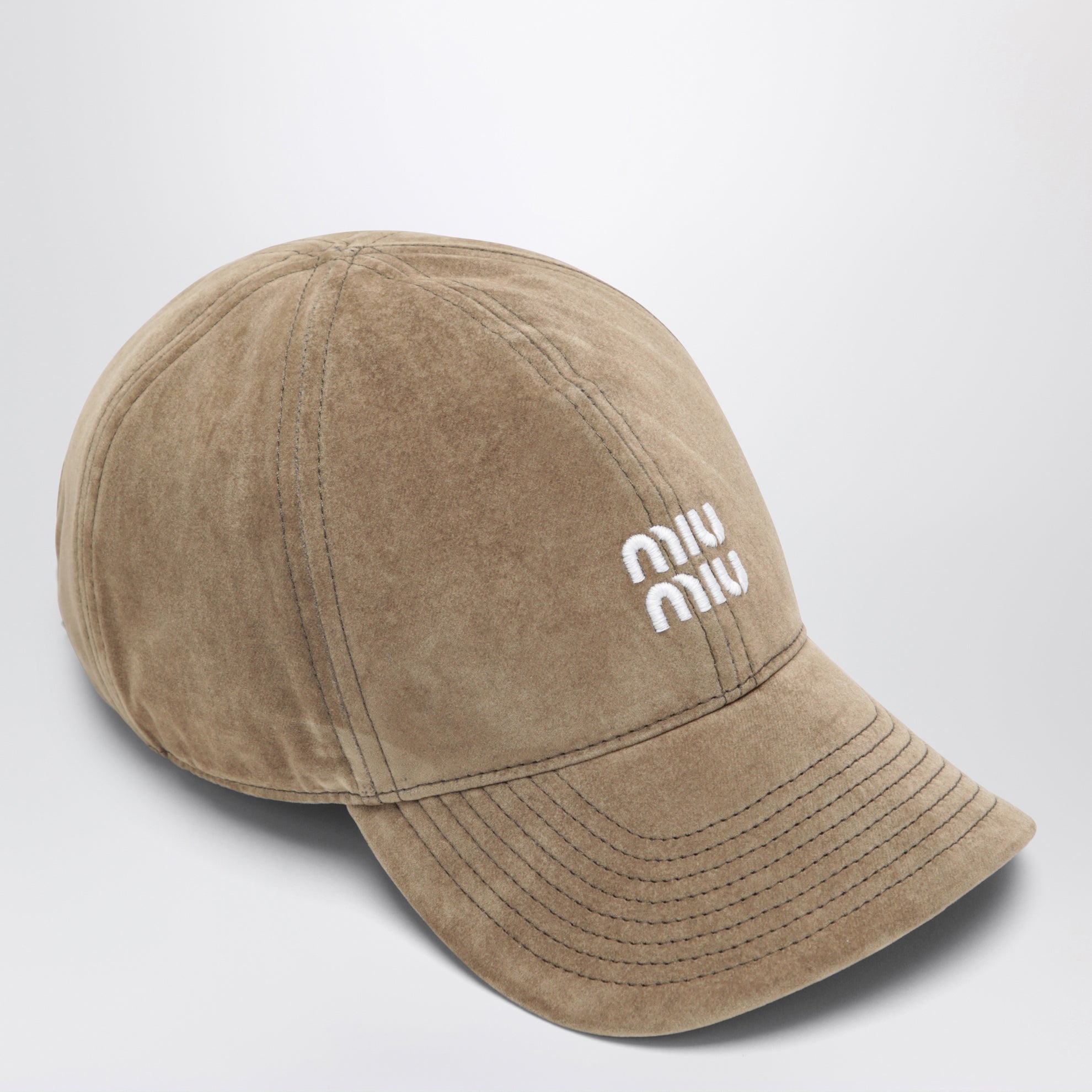 Casquette de baseball en coton sable et noir